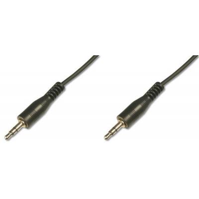 Кабель мультимедійний Jack 3.5mm M/Jack 3.5mm M 1.5m Digitus (AK-510100-015-S)