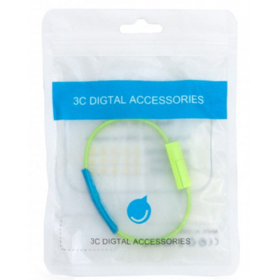 Дата кабель USB 2.0 AM to Micro 5P 0.2m браслет green Extradigital (KBU1782)