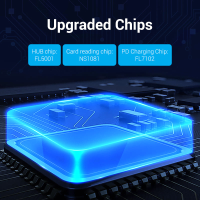 Концентратор Vention USB 3.1 Type-C to 3хUSB 3.0/TF/SD/PD 87W 6-in-1 (TGRHB)