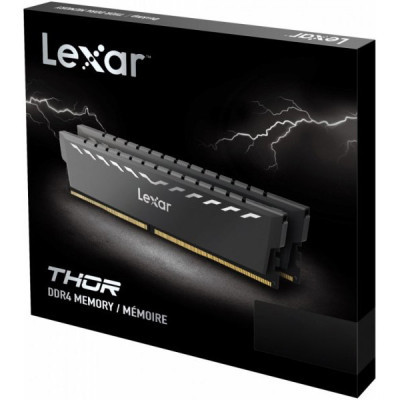 Модуль пам'яті для комп'ютера DDR4 16GB (2x8GB) 3200 MHz Thor Dark Gray Lexar (LD4BU008G-R3200GDXG)