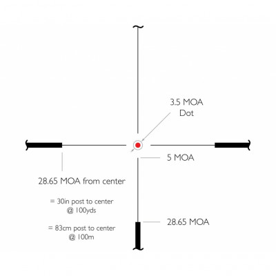 Оптичний приціл Hawke Frontier 1-6x24 корпус 30 мм сітка L4a D (18400)