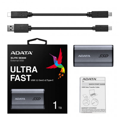 Накопичувач SSD USB 3.2 1TB ADATA (AELI-SE880-1TCGY)