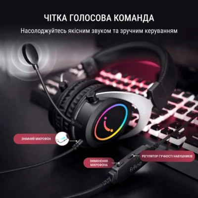 Навушники Fifine H3 RGB Black (H3)