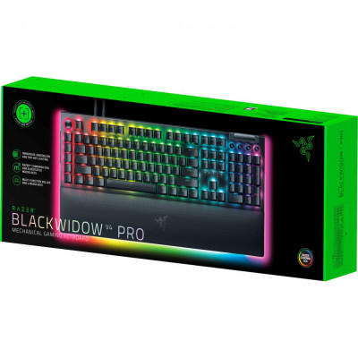 Клавіатура Razer BlackWidow V4 PRO Green Switch USB UA Black (RZ03-04680100-R3M1)