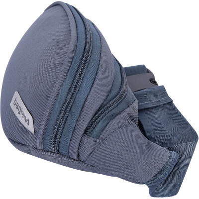 Сумка-бананка Bagland Bella 2 л. 321 сірий (0020266) (61312968)