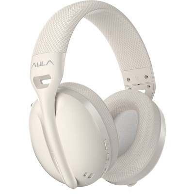 Навушники Aula S6 - 3 in 1 Wired/2.4G Wireless/Bluetooth Milk Tea (6948391235578)