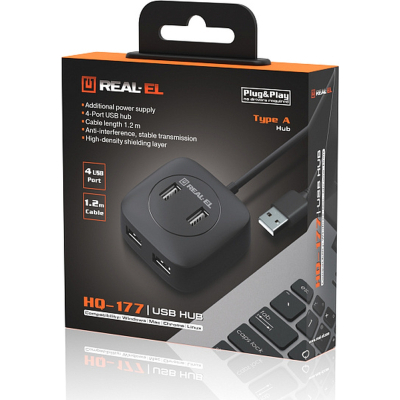 Концентратор REAL-EL HQ-177 black (EL123110009)
