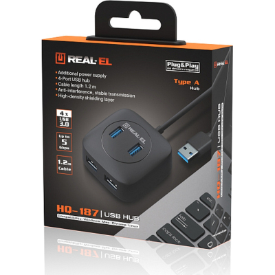 Концентратор REAL-EL HQ-187 black (EL123110010)