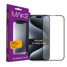 Скло захисне MAKE Apple iPhone 15 Pro Max (MGF-AI15PM)