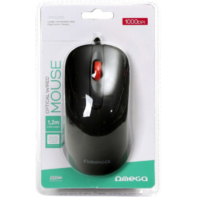 Мишка Omega OM-520 USB Black (OM0520B)
