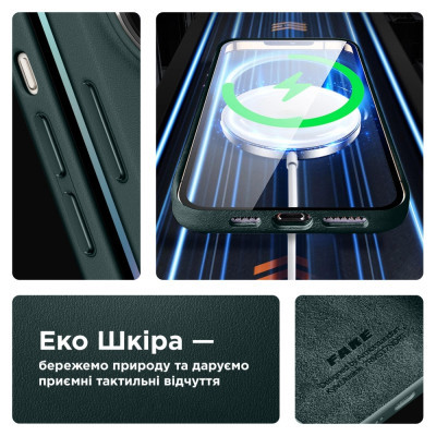 Чохол до мобільного телефона Armorstandart FAKE Leather Case Apple iPhone 12 Pro Max Shirt Green (ARM61389)