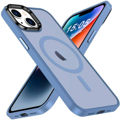 Чохол до мобільного телефона 2E Basic Apple iPhone 15 Ultra Soft Touch MagSafe Cover Light Blue (2E-IPH-15U-OCLS-LB)