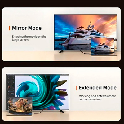 Кабель мультимедійний USB-C to HDMI 2.0m Cabletime (CA914258)