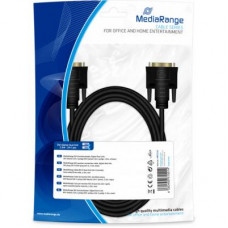 Кабель мультимедійний DVI to DVI 24+1pin, 2.0m Mediarange (MRCS129)