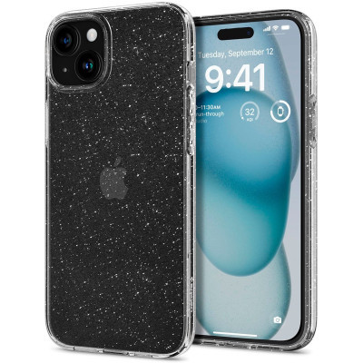 Чохол до мобільного телефона Spigen Apple iPhone 15 Liquid Crystal Glitter Crystal Quartz (ACS06788)