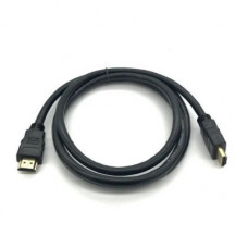 Кабель мультимедійний HDMI to HDMI 0.8m v1.4, OD-7.5mm Merlion (YT-HDMI(M)/(M)HS-0.8m)