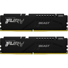 Модуль пам'яті для комп'ютера DDR5 16GB (2x8GB) 6000 MHz Beast Black Kingston Fury (ex.HyperX) (KF560C40BBK2-16)