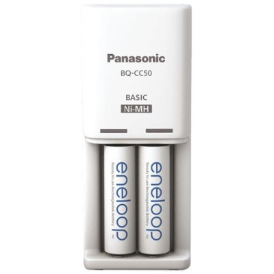 Зарядний пристрій для акумуляторів Panasonic Compact Charger + Eneloop 2AA 2000 mAh (K-KJ50MCD20E)