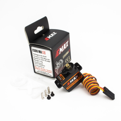 Сервопривід для FPV-дрона Emax ES08MA II 12g Mini Metal Gear Analog Servo for RC ModelRobo (0102003010)