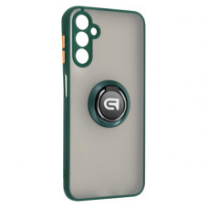Чохол до мобільного телефона Armorstandart Frosted Matte Ring Samsung A14 4G / A14 5G Dark Green (ARM68351)