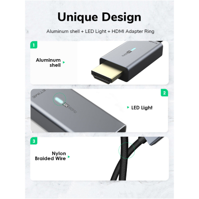 Кабель мультимедійний mini DisplayPort to HDMI 1.8m Cabletime (CA914586)