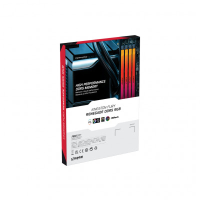 Модуль пам'яті для комп'ютера DDR5 24GB 7200 MHz Renegade RGB XMP Kingston Fury (ex.HyperX) (KF572C38RSA-24)