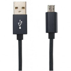 Дата кабель USB 2.0 AM to Micro 5P Metallic Edition Black Gelius (36491)