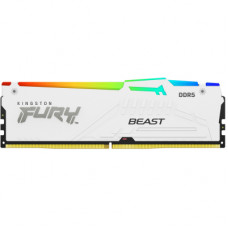 Модуль пам'яті для комп'ютера DDR5 32GB 6000 MHz Beast AM5 RGB White Kingston Fury (ex.HyperX) (KF560C36BWEA-32)