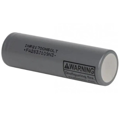 Акумулятор 21700 5000mAh, 7.2(14.4)A, 4.2/3.69/2.5V, Gray LG (INR21700-M50LT / 26912)