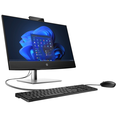 Комп'ютер HP ProOne 440 G9 / i5-12500T, 8GB, F512GB, WiFi, кл+м, black (6D3W7EA)