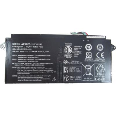 Акумулятор до ноутбука Acer Acer AP12F3J Aspire S7-391 4680mAh (35Wh) 4cell 7.4V Li-ion (A47044)