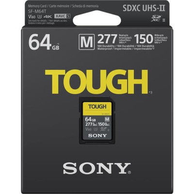 Карта пам'яті Sony 64GB SDXC class 10 UHS-II U3 V60 Tough (SFM64T.SYM)