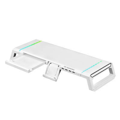 Підставка до монітора 2E GAMING, USB hub, backlight / RGB, White (2E-CPG-007-WT)