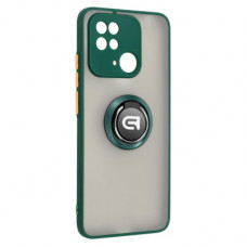 Чохол до мобільного телефона Armorstandart Frosted Matte Ring Xiaomi Redmi 10C Dark Green (ARM68367)