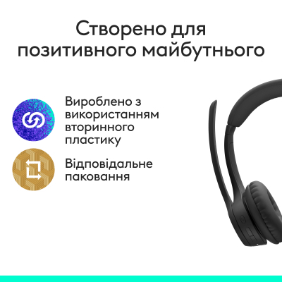 Навушники Logitech Zone 305 for Business Bluetooth Black (981-001458)