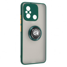Чохол до мобільного телефона Armorstandart Frosted Matte Ring Xiaomi Redmi 12C Dark Green (ARM68371)