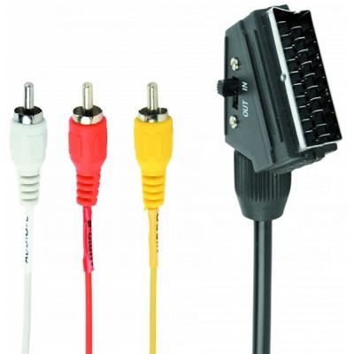 Кабель мультимедійний RCA - SCART, 1.8 m Cablexpert (CCV-519-001)