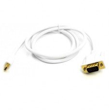 Кабель мультимедійний mini DisplayPort (M) to VGA (M), 1.0m, white PowerPlant (CA912155)