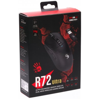 Мишка A4Tech Bloody R72 Ultra Wireless/USB Black (4711421000895)