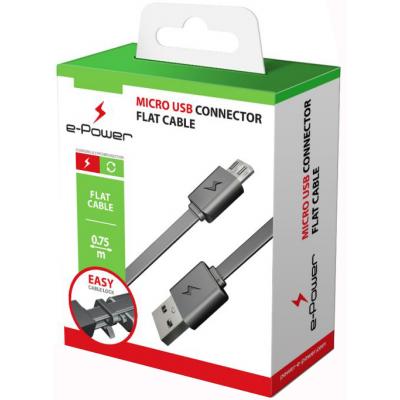 Дата кабель USB 2.0 AM to Micro 5P 0.75m E-power (EP101DC)