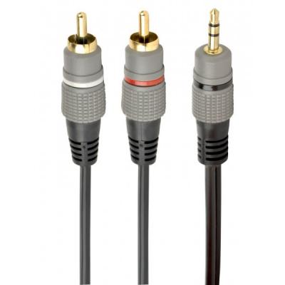 Кабель мультимедійний 3.5mm Jack to 2хRCA M 10.0m Cablexpert (CCA-352-10M)