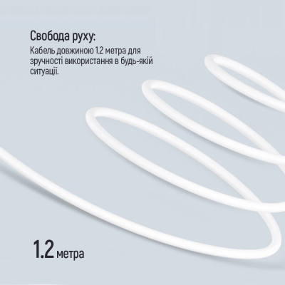 Навушники ColorWay 3.5 mm Wired Earphone Sound Wave White (CW-WD04WT)