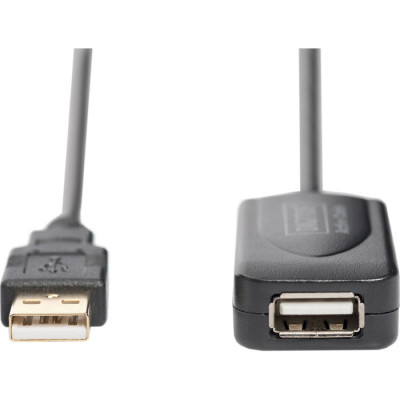 Дата кабель USB 2.0 AM/AF 5.0m active Assmann (DA-70130-4)