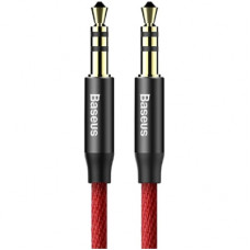 Кабель мультимедійний Jack 3.5mm Yiven M30 M/M 1.5m red-black Baseus (CAM30-C91)