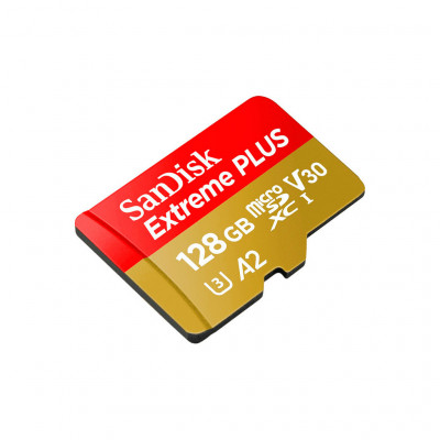 Карта пам'яті SanDisk 128GB microSD class 10 V30 Extreme PLUS (SDSQXBD-128G-GN6MA)