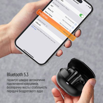 Навушники ColorWay Slim TWS-1 Earbuds Long Life Black (CW-TWS1BK1)