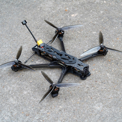 FPV дрон-камікадзе FOXEER RTF_AURA7" BLACK ANALOG ELRS (NO GPS, NO GOPRO MOUNT) (FR1180ASE)