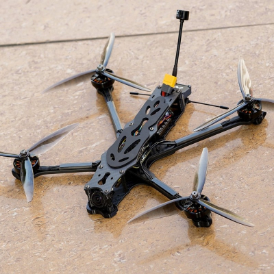 FPV дрон-камікадзе FOXEER RTF_AURA7" BLACK ANALOG ELRS (NO GPS, NO GOPRO MOUNT) (FR1180ASE)