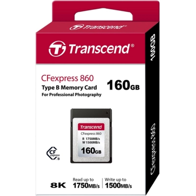 Карта пам'яті Transcend 160GB CFExpress Gen3x2 (TS160GCFE860)