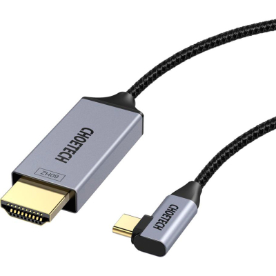 Кабель мультимедійний USB-C to HDMI 1.8m USB 3.1 L-type 4K60Hz Choetech (XCH-1803)